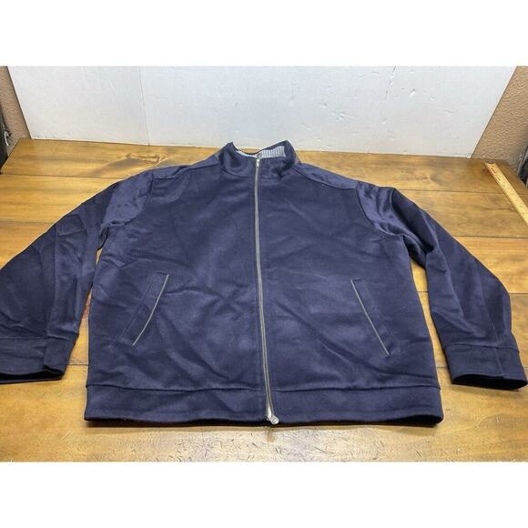 Peter Millar Westport Men’s Blue Full Zip Wool Cashmere Jacket XL